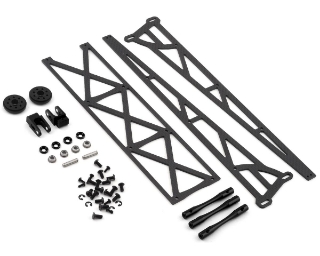 Picture of DragRace Concepts 10" Slider Wheelie Bar w/Plastic Wheels (Black) (Mid Motor)