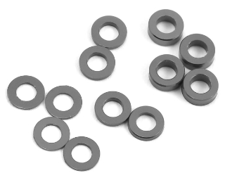 Picture of ProTek RC Aluminum Ball Stud Washer Set (Grey) (12) (0.5mm, 1.0mm & 2.0mm)