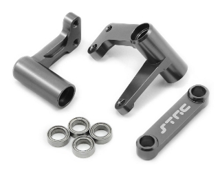 Picture of ST Racing Concepts Aluminum Steering Bellcrank Set (w/Bearings) (Gun Metal)