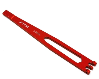 Picture of ST Racing Concepts Aluminum TRX-4 Battery Hold Down Plate (Red)