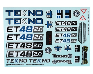 Picture of Tekno RC ET48 2.0 Decal Sheet