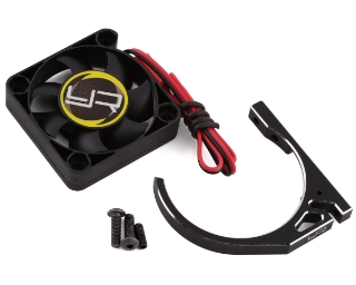 Picture of Yeah Racing 1/8 Aluminum Fan Mount Clamp w/40mm Cooling Fans (Black)