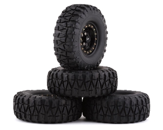 Picture of Yeah Racing Soft 1.9" Off-Road Pre-Mounted Tires w/Aluminum Beadlock Wheels