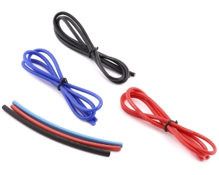 Picture of Yeah Racing Silicone Wire Set (Red, Black & Blue) (3) (1.9') (16AWG)