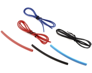 Picture of Yeah Racing Silicone Wire Set (Red, Black & Blue) (3) (1.9') (18AWG)