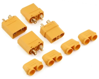 Picture of Yeah Racing XT90 Connectors w/Covers (2 Female/2 Male) (Yellow)