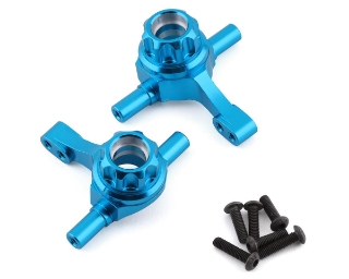 Picture of Yeah Racing Tamiya TT-02 Aluminum Steering Knuckle Set (Blue) (2)