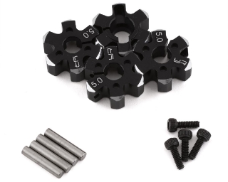 Picture of Yeah Racing Aluminum Clamping 12mm Hex (Black) (4) (5mm)