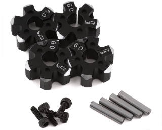 Picture of Yeah Racing Aluminum Clamping 12mm Hex (Black) (4) (6mm)