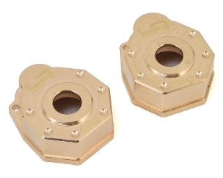 Picture of Yeah Racing Traxxas TRX-4 Brass Portal Cover Set (2)
