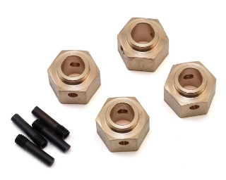 Picture of Yeah Racing Traxxas TRX-4 12mm Brass Hex Adapter w/8mm Offset (4)
