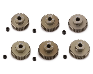 Picture of Yeah Racing Hard Coated 64P Aluminum Pinion Gear Set (35, 36, 37, 38, 39, 40T)