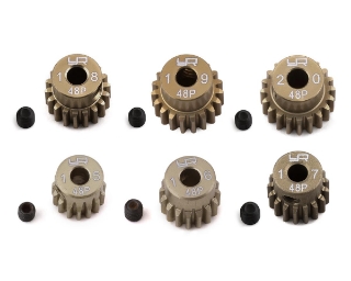 Picture of Yeah Racing Hard Coated 48P Aluminum Pinion Gear Set (15, 16, 17, 18, 19, 20T)
