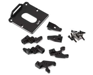 Picture of Yeah Racing Axial SCX24 Front & Rear Adjustable Shock Mounts w/ESC Plate (Black)