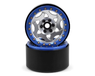 Picture of SSD RC 2.2 Champion Beadlock Wheels (Silver/Blue)