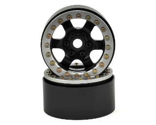 Picture of SSD RC 1.9 Rock Racer Wheels (Black/Silver) (2)