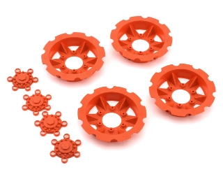Picture of JConcepts "Tracker" Monster Truck Wheel Mock Beadlock Rings (Orange) (4)