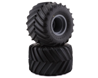 Picture of JConcepts Renegades Pre-Mounted All Terrain Monster Truck Tires (Silver) (2) (Yellow)