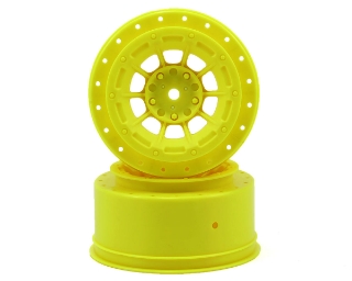 Picture of JConcepts 12mm Hex Hazard Short Course Wheels w/3mm Offset (Yellow) (2) (SC5M)