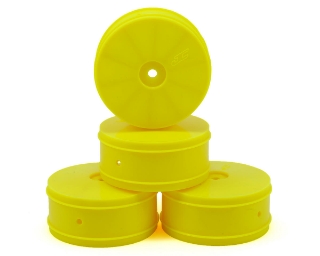 Picture of JConcepts 12mm Hex Bullet 60mm 4WD Front Buggy Wheels (4) (22-4) (Yellow)