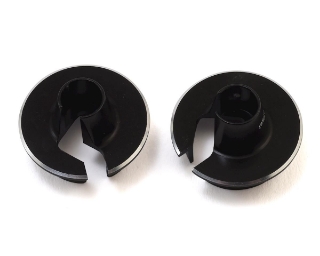 Picture of JConcepts +5mm Fin Aluminum Off-Set Shock Spring Cup (Black) (2)