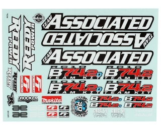 Picture of Team Associated RC10B74.2 Decal Sheet