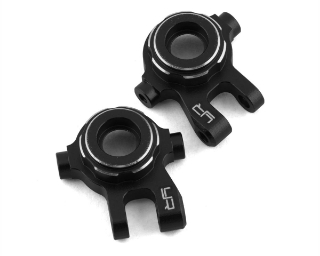 Picture of Yeah Racing Traxxas TRX-4M Aluminum Steering Knuckles (Black) (2)