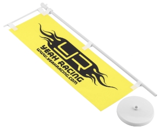 Image de Yeah Racing Yellow Track Flag w/Plastic Stand