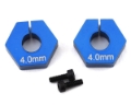 Picture of Team Associated RC10 B6.2 4.0mm Clamping Wheel Hex (Blue) (2)