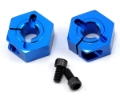 Picture of Team Associated 12mm Aluminum Front Clamping Wheel Hex Set (Blue) (2)