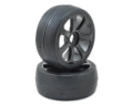 Picture of Flash Point 17mm 1/8 Premounted GT Belted Rubber Tires (Black) (2) (Super Soft)