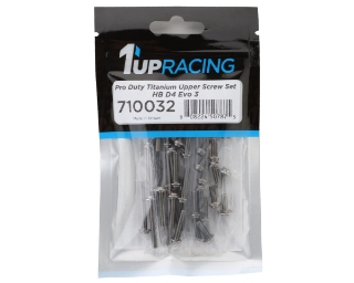 Picture of 1UP Racing HB Racing D4 Evo3 Pro Duty Upper Titanium Screw Set