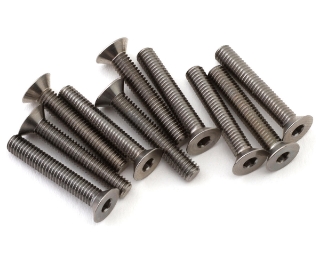 Picture of 1UP Racing Titanium Pro Duty Flat Head Screws (10) (3x18mm)