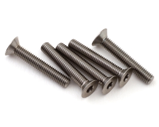 Picture of 1UP Racing Titanium Pro Duty Flat Head Screws (5) (3x18mm)