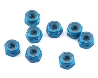 Picture of 1UP Racing 3mm Aluminum Locknuts (Blue) (8)
