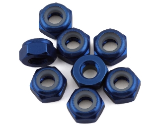 Picture of 1UP Racing 3mm Aluminum Locknuts (Dark Blue) (8)