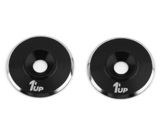 Picture of 1UP Racing 3mm LowPro Wing Washers (Black Shine) (2)