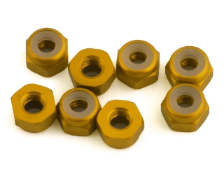 Picture of 1UP Racing 3mm Aluminum Locknuts (Gold) (8)