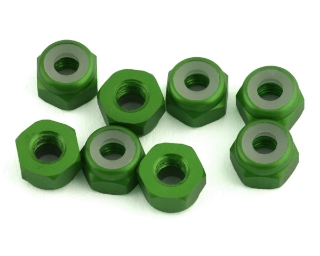 Picture of 1UP Racing 3mm Aluminum Locknuts (Green) (8)