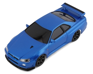 Picture of Kyosho MA-020 AWD Mini-Z ReadySet w/Skyline GT-R R34 (Metallic Blue)