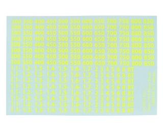 Picture of Kyosho Shock Oil & Piston Decal Set (Yellow)