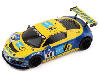 Picture of Kyosho Mini-Z MR-03 RWD Audi R8 2010 LMS NBR No.98 Autoscale Body (Yellow/Blue)