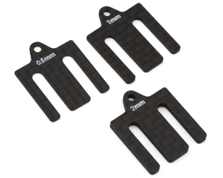 Picture of Team Associated RC10B7 Factory Team Carbon Fiber Front Bulkhead Shims (3)