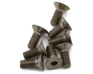 Picture of Mugen Seiki 4x10mm SJG Titanium Flat Head Screws (8)