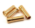 Picture of ProTek RC 5.0mm "Super Bullet" Solid Gold Connectors (2 Male/2 Female)